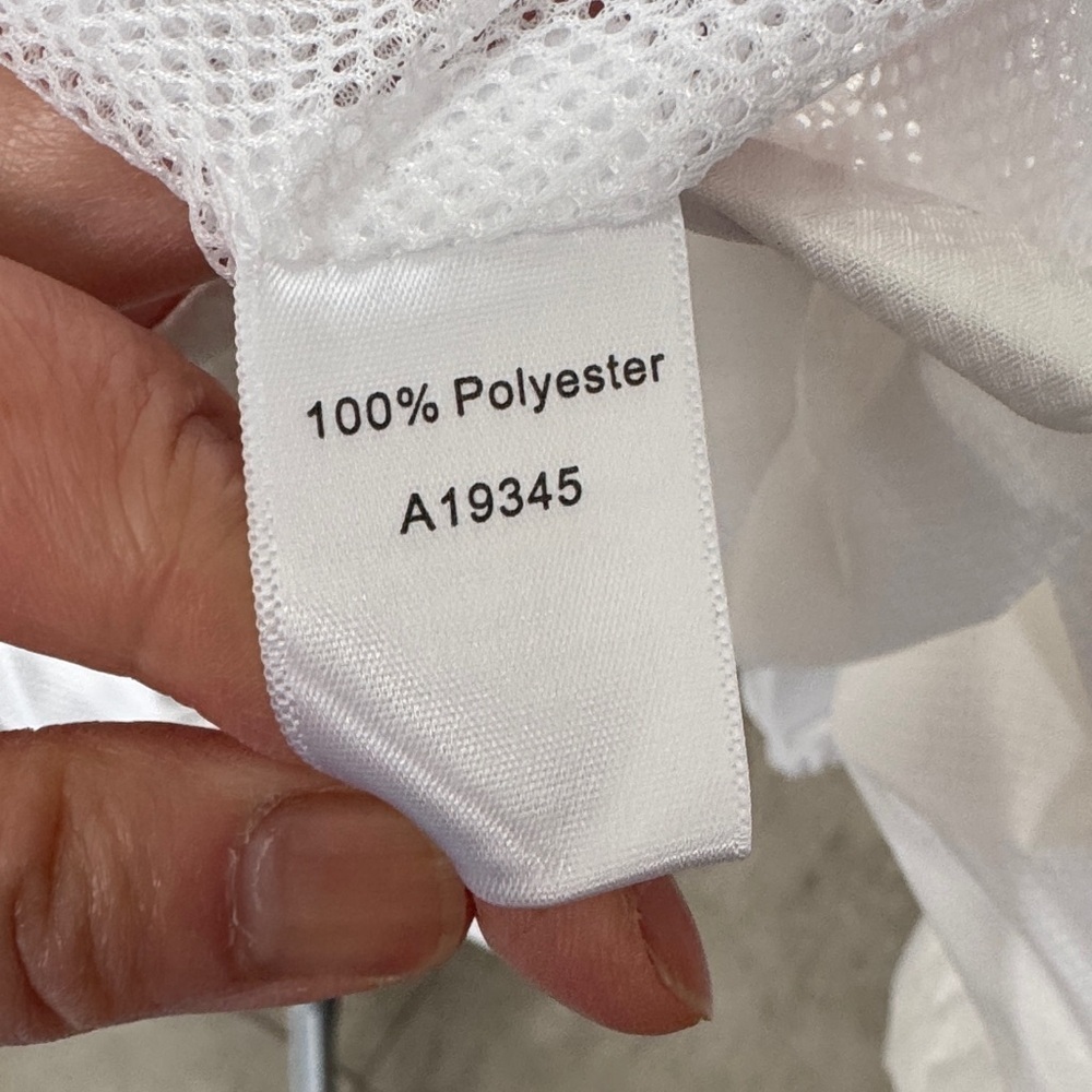 NEW Appleseed’s White nylon retractable Hooded Windbreaker Jacket women’s 2X - Picture 8 of 12